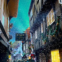 Buy canvas prints of Snowy Shambles by Alison Chambers