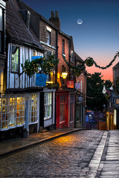 Lincoln Steep Hill Portrait Picture Board by Alison Chambers
