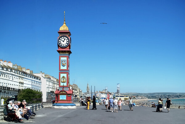 Weymouth Clock Tower Picture Board by Alison Chambers