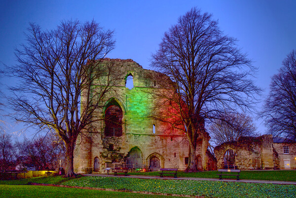 Knaresborough Castle At Night Picture Board by Alison Chambers