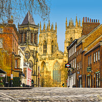 Buy canvas prints of York Minster And Surrounding Buildings by Alison Chambers