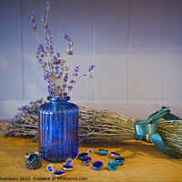 Buy canvas prints of Lavender Blue Still Life by Alison Chambers