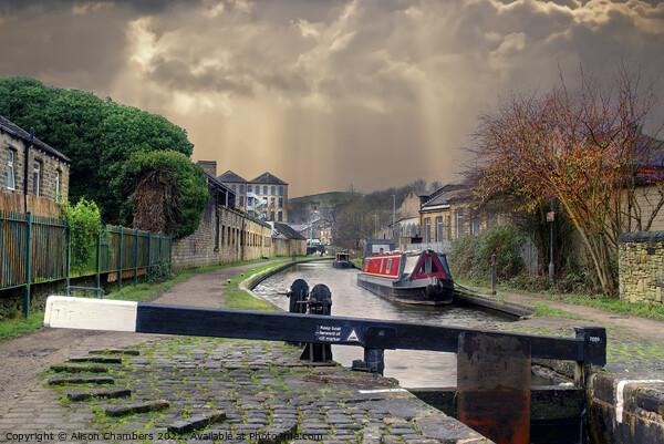 Huddersfield Narrow Canal  Picture Board by Alison Chambers