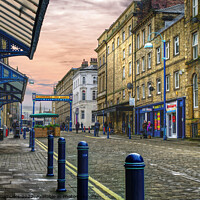 Buy canvas prints of Huddersfield Open Market by Alison Chambers