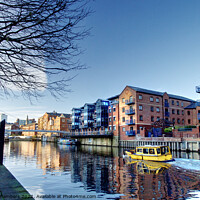Buy canvas prints of Leeds Water Taxi by Alison Chambers