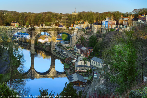 Knaresborough Viaduct By Day Picture Board by Alison Chambers
