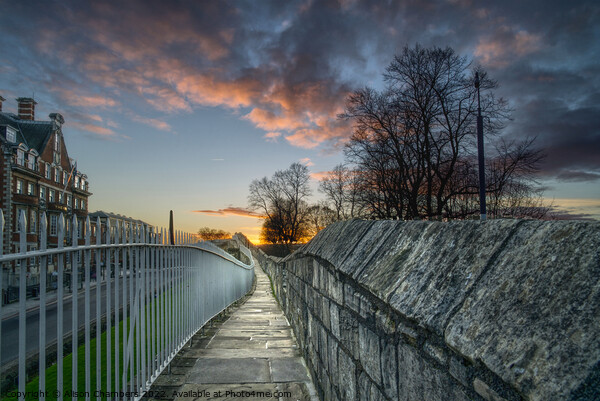 York City Wall Sunset Picture Board by Alison Chambers