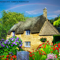 Buy canvas prints of English Cottage Garden by Alison Chambers