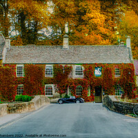 Buy canvas prints of The Swan Hotel, Bibury by Alison Chambers
