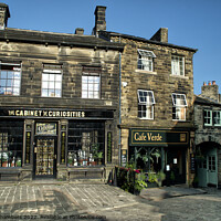 Buy canvas prints of Shops Of Haworth by Alison Chambers