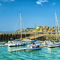 Buy canvas prints of West Bay Harbour by Alison Chambers