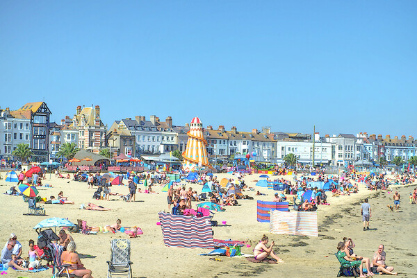 Weymouth Beach Life Picture Board by Alison Chambers