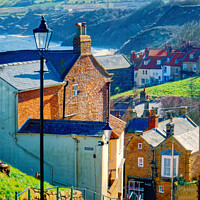Buy canvas prints of Robin Hoods Bay   by Alison Chambers