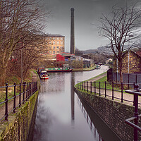 Buy canvas prints of Slaithwaite Canal View, Huddersfield  by Alison Chambers