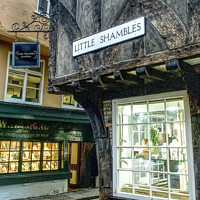 Buy canvas prints of York Little Shambles    by Alison Chambers