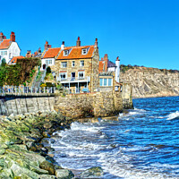 Buy canvas prints of Robin Hood's Bay Portrait , North Yorkshire Coast  by Alison Chambers