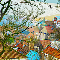 Buy canvas prints of Scarborough Old Town by Alison Chambers