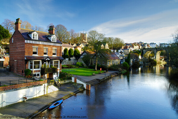 Knaresborough River Nidd Picture Board by Alison Chambers