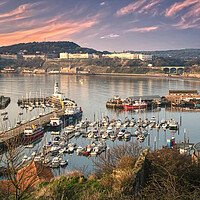 Buy canvas prints of Scarborough South Bay Panorama  by Alison Chambers