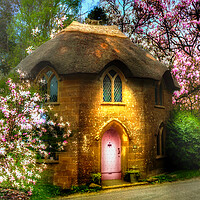 Buy canvas prints of Blossom Cottage by Alison Chambers
