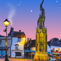 Buy canvas prints of Glastonbury Witching Hour, Somerset by Alison Chambers