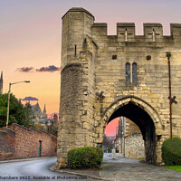 Buy canvas prints of Pottergate Arch, Lincoln  by Alison Chambers