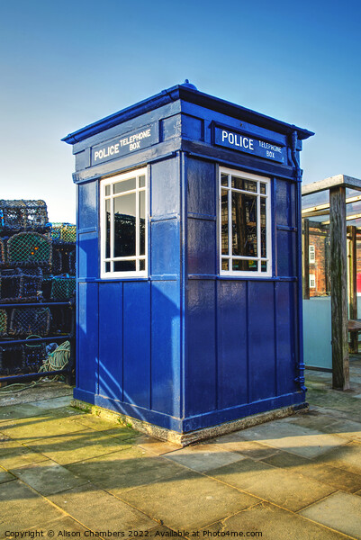 Scarborough Police Telephone Box, North Yorkshire  Picture Board by Alison Chambers