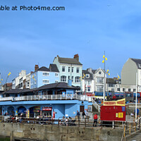 Buy canvas prints of Bridlington Seafront Panorama  by Alison Chambers