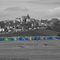Buy canvas prints of Herne Bay Beach Huts  by Alison Chambers