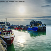 Buy canvas prints of End Of The Day At Whitstable Harbour  by Alison Chambers