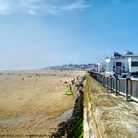 Buy canvas prints of Bridlington South Beach by Alison Chambers