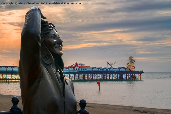 Look To The Skies At Herne Bay Picture Board by Alison Chambers