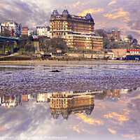 Buy canvas prints of Scarborough Grand Hotel Reflection  by Alison Chambers