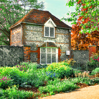 Buy canvas prints of Ivy Cottage, Canterbury  by Alison Chambers
