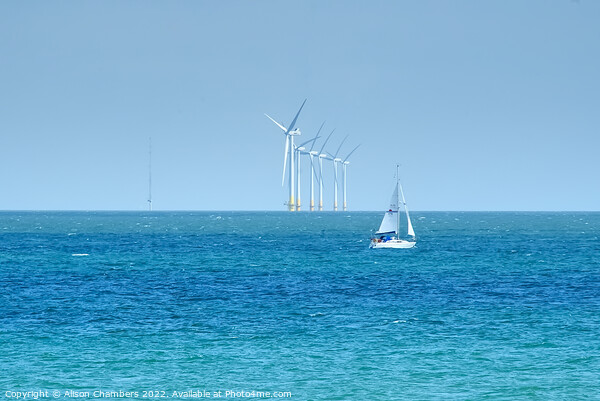 Kent Offshore Wind Farm Picture Board by Alison Chambers