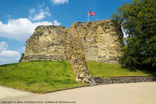 Pontefract Castle Picture Board by Alison Chambers