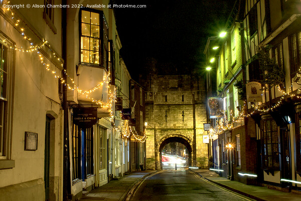 High Petergate York Picture Board by Alison Chambers