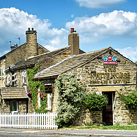 Buy canvas prints of The White Horse Pub In Emley by Alison Chambers