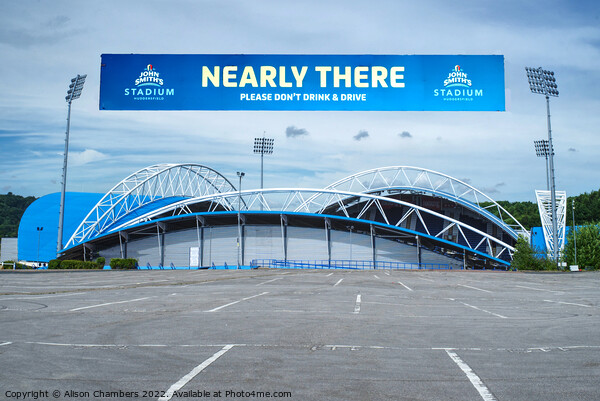 Huddersfield Football Stadium  Picture Board by Alison Chambers