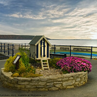 Buy canvas prints of Filey Promenade Bathing Machine by Alison Chambers