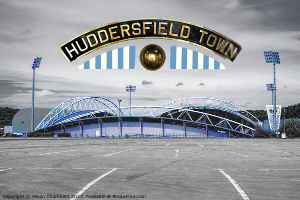 Huddersfield Town FC Picture Board by Alison Chambers