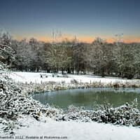 Buy canvas prints of Snowy Landscape Barnsley  by Alison Chambers