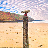 Buy canvas prints of Filey Bay Balancing Stones 2 by Alison Chambers