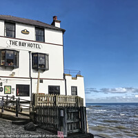 Buy canvas prints of The Bay Hotel Robin Hoods Bay by Alison Chambers