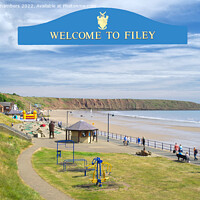 Buy canvas prints of Welcome To Filey by Alison Chambers