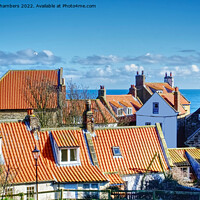 Buy canvas prints of Robin Hoods Bay Rooftops by Alison Chambers