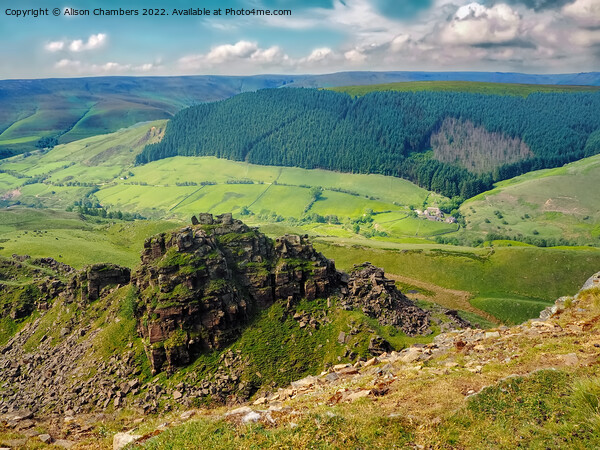 Alport Castles Picture Board by Alison Chambers