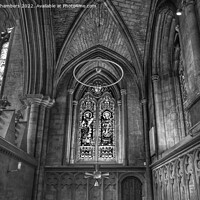 Buy canvas prints of Ripon Cathedral Chapel Of St Peter Monochrome  by Alison Chambers