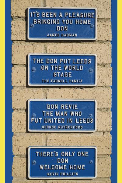 Leeds United Wall Plaques Picture Board by Alison Chambers