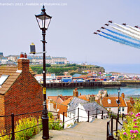 Buy canvas prints of Whitby Red Arrows  by Alison Chambers